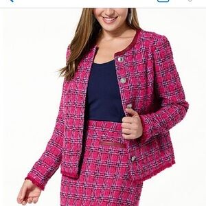 Giuliana black label Tweed jacket never worn size m great to wear for fall